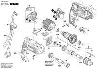 Bosch 3 603 A27 072 PSB 530 RE Percussion Drill 230 V / GB Spare Parts PSB530RE